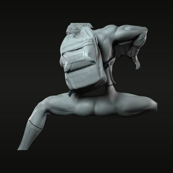 Cyberpunk Assassin with Tactical Backpack 1/24 Resin Figure Kit