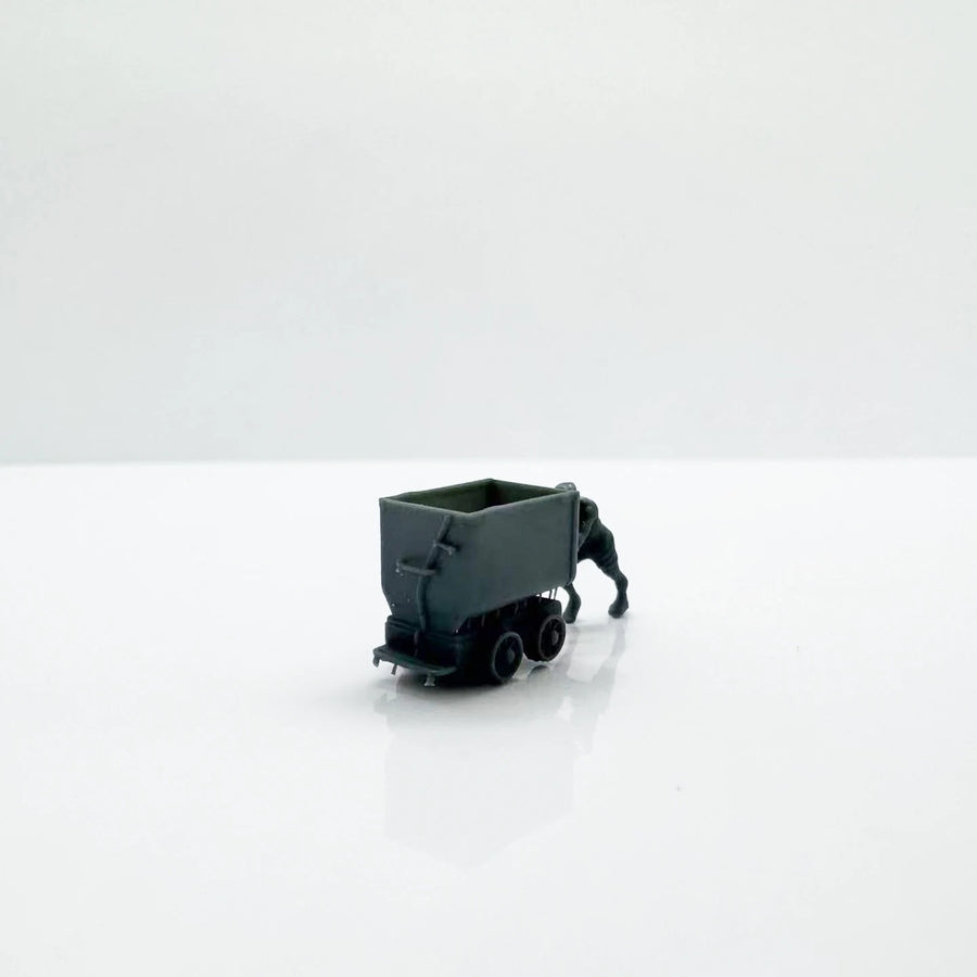 Ore Cart Figure Scene Set LYTS105 1/87 1/160 1/220 Miniature Building Military Car