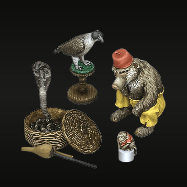 Fantasy Bear and Cobra Diorama Set 1/35 Resin Kit