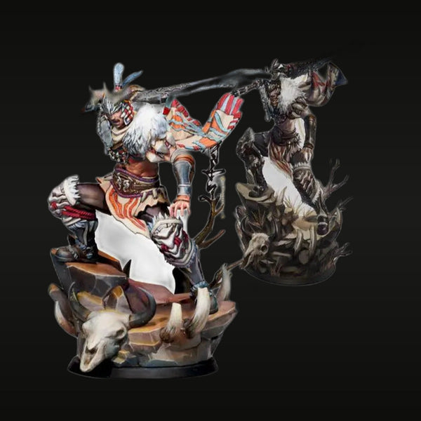 Naraka Bladepoint Temulch Demon Beast Warrior Resin Figure Kit