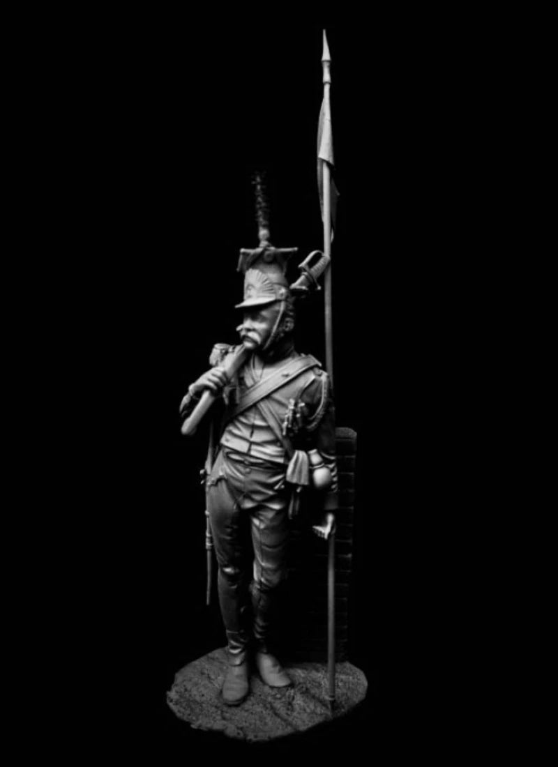 1/16 Scale 120Mm Diecast Resin Figure Model Kit Red Lancer Hobby Miniature Toys Unassembled Unpainted DIY Diorama