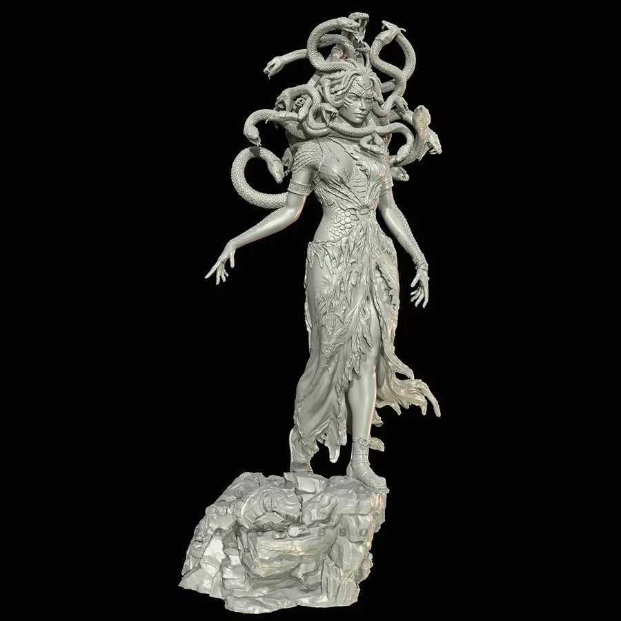 Medusa Gorgon Monster 50mm Resin Figure Kit - resin model view 2