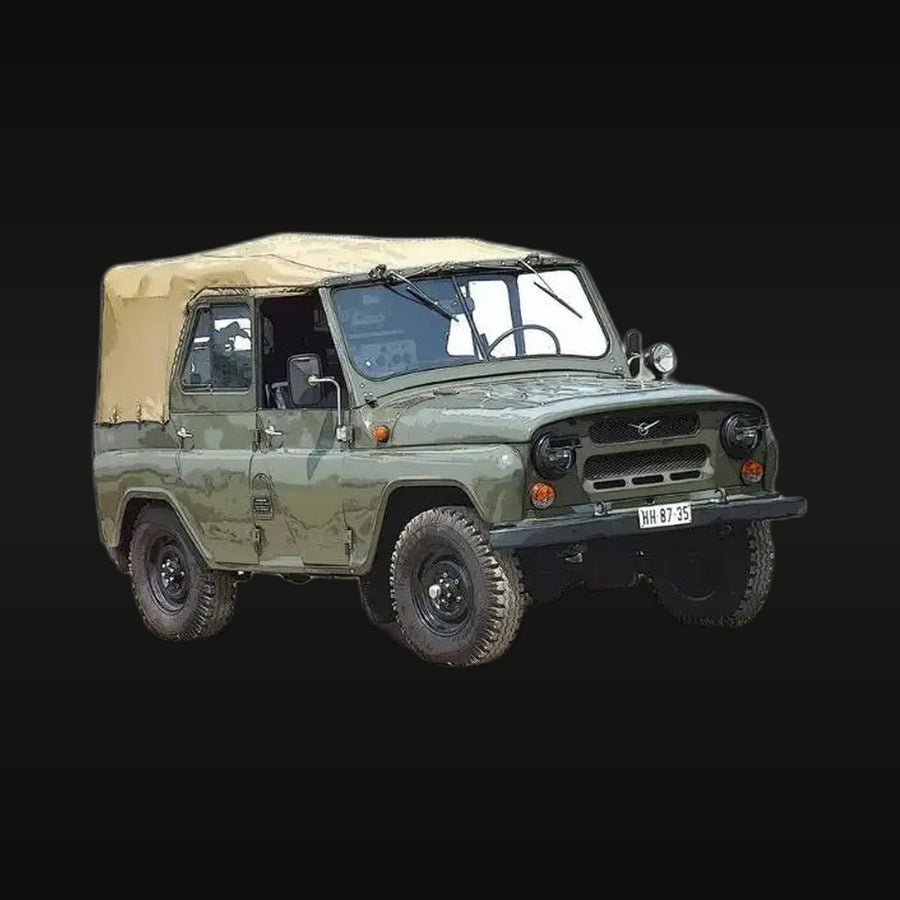 UAZ-469 Soviet Military Jeep 1/72 Resin Model Kit - unpainted resin model kit