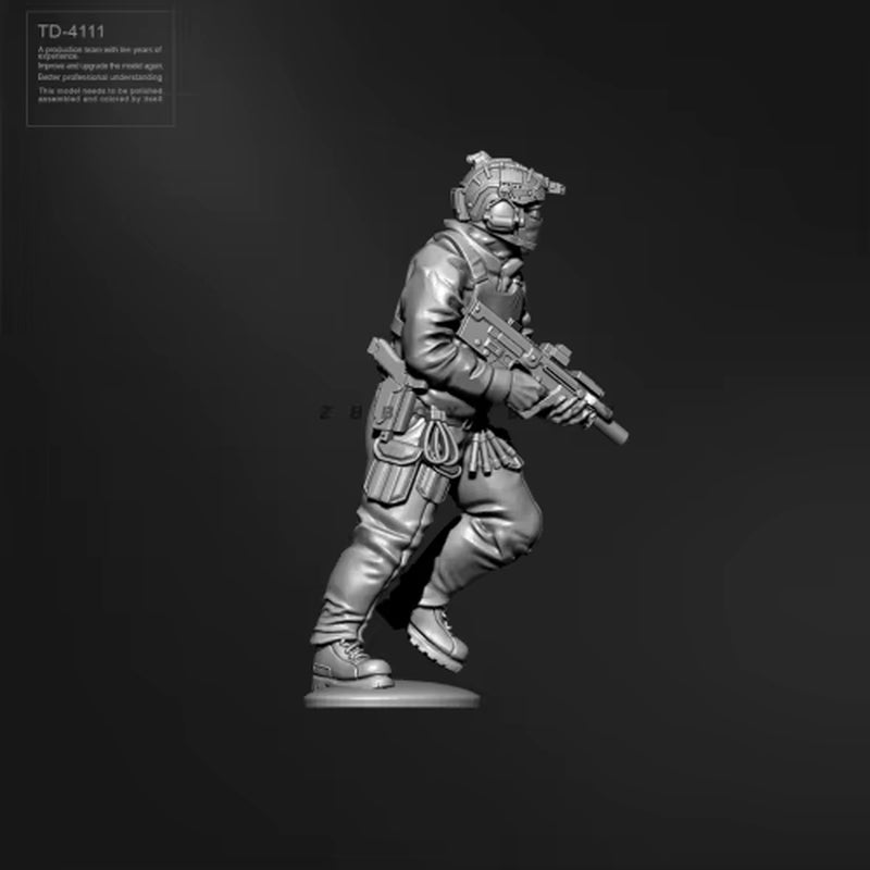 38MM 50MM Resin Soldier Model Kits Figure Colorless and Self-Assembled 3D Printing TD-4111