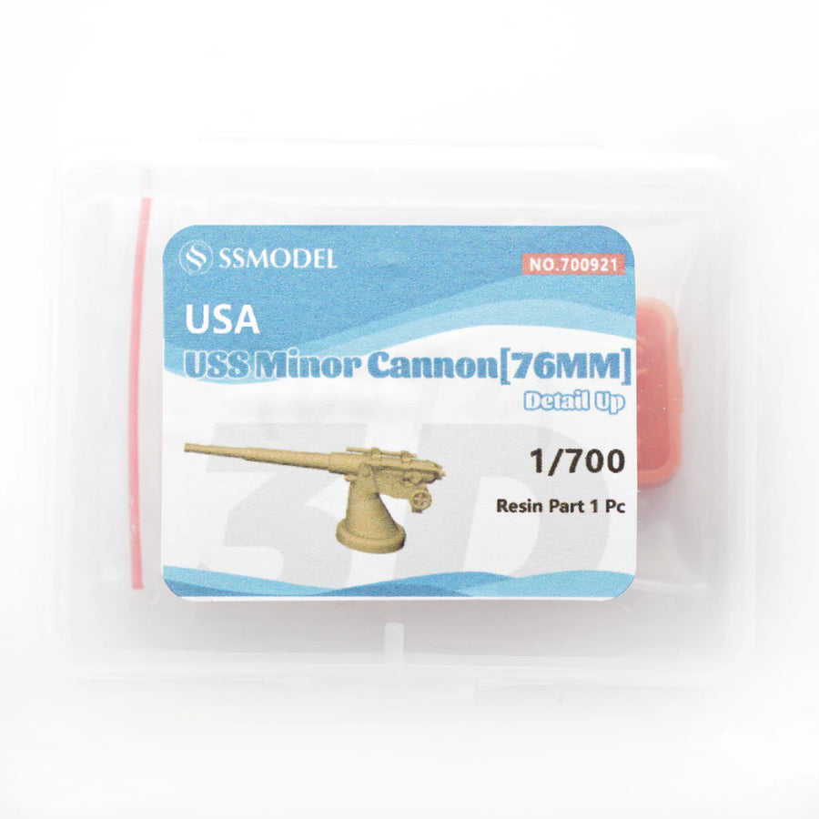 MRY-SFW SS921 1/72 1/350 1/700 3D Printed Resin Detail up USN Minor Cannon[76Mm]
