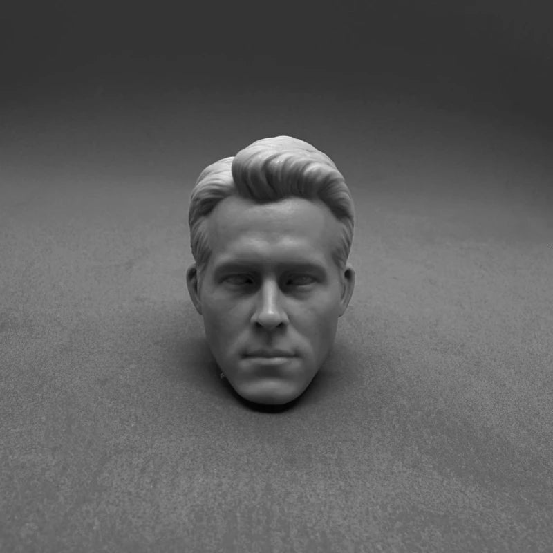 1/6 Scale Resin Diecast Head Sculpture Model European & American Male Movie Actors Head Carving Fit 12'' Action Figure Unpainted
