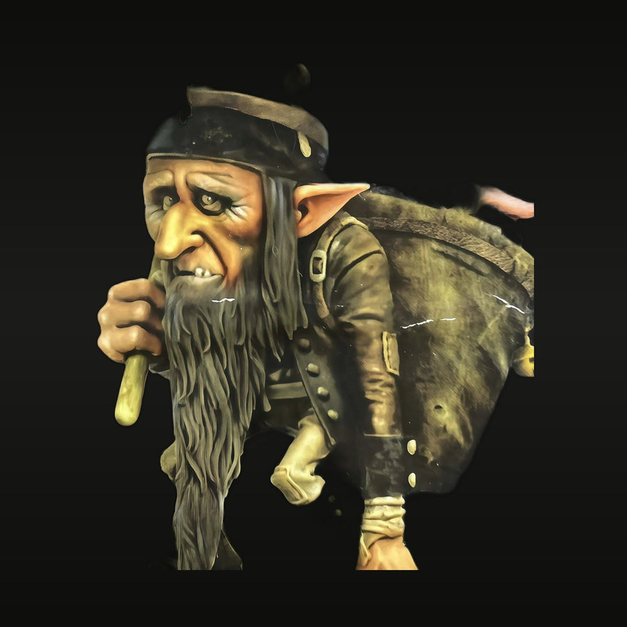 Fantasy Dwarf Warrior Bust with Maul 54mm Resin Kit - unpainted resin model kit