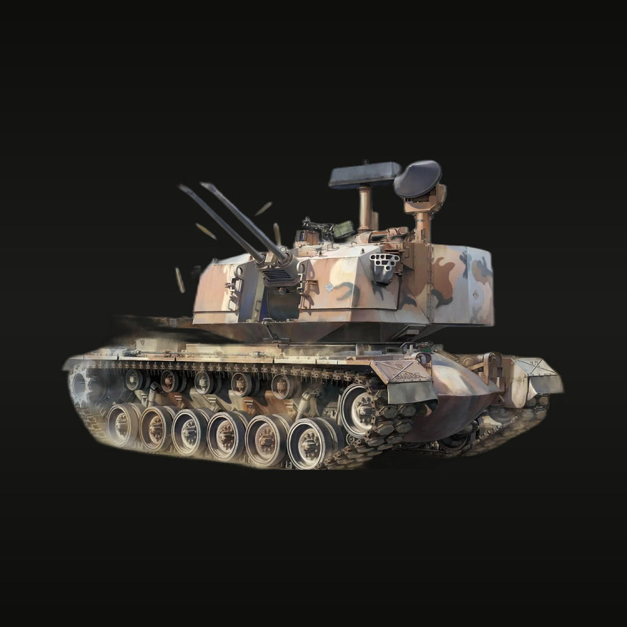 Cold War M247 Sergeant York SPAA Twin 40mm Bofors 1/35 Resin Model Kit - unpainted resin model kit