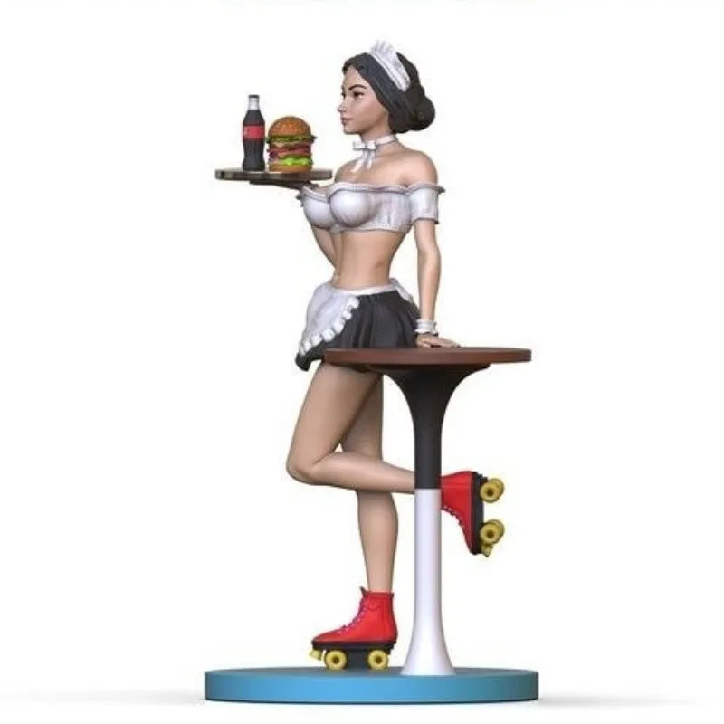 Pinup Female Reclining Figure 75mm Resin Kit - resin model view 3