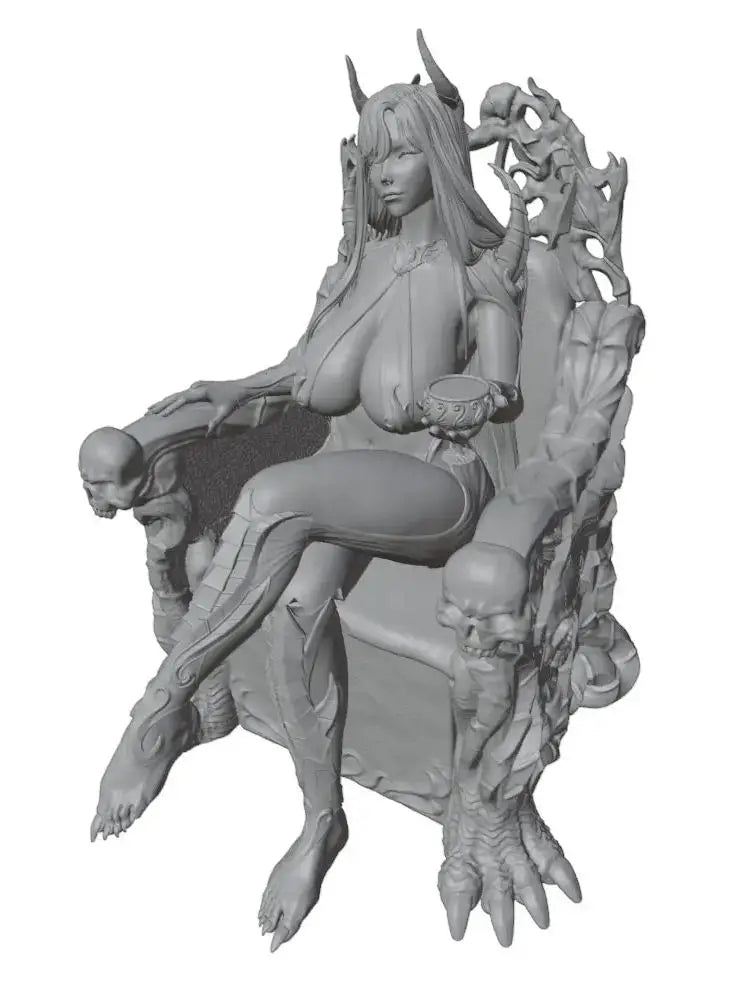 1/24 Dark Queen Demon, Resin Model Figure Kit, Fantasy Theme, Unassembled and Unpainted