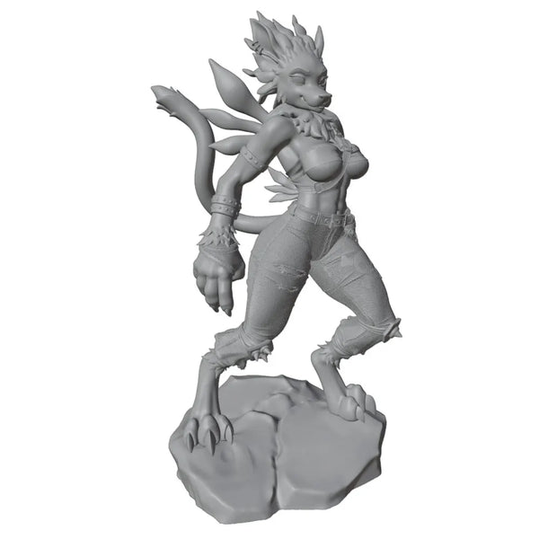 1/24 Dark Fantasy Female Orc, Resin Model Figure Kit, Fantasy Theme, Unassembled and Unpainted