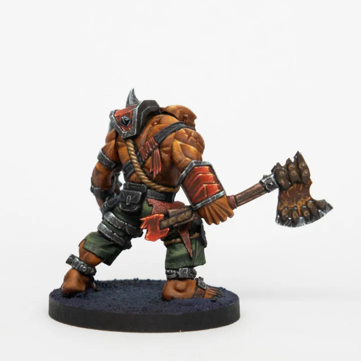 32mm Orc Warrior with Dual Scythes, Resin Model Figure Kit, Fantasy Theme, Unassembled and Unpainted