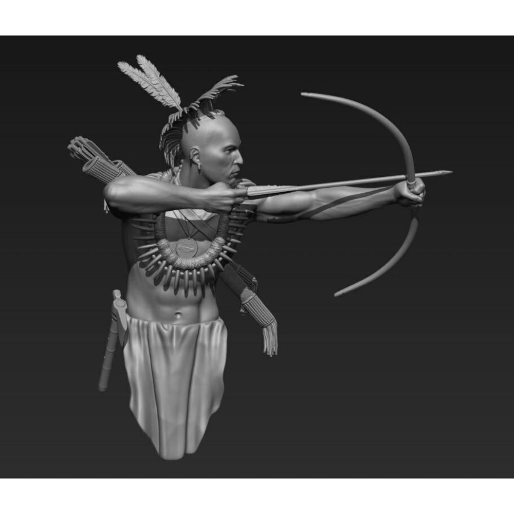 1/10 Pawnee Warrior, Resin Model Figure Kit, Historical Theme, Unassembled and Unpainted