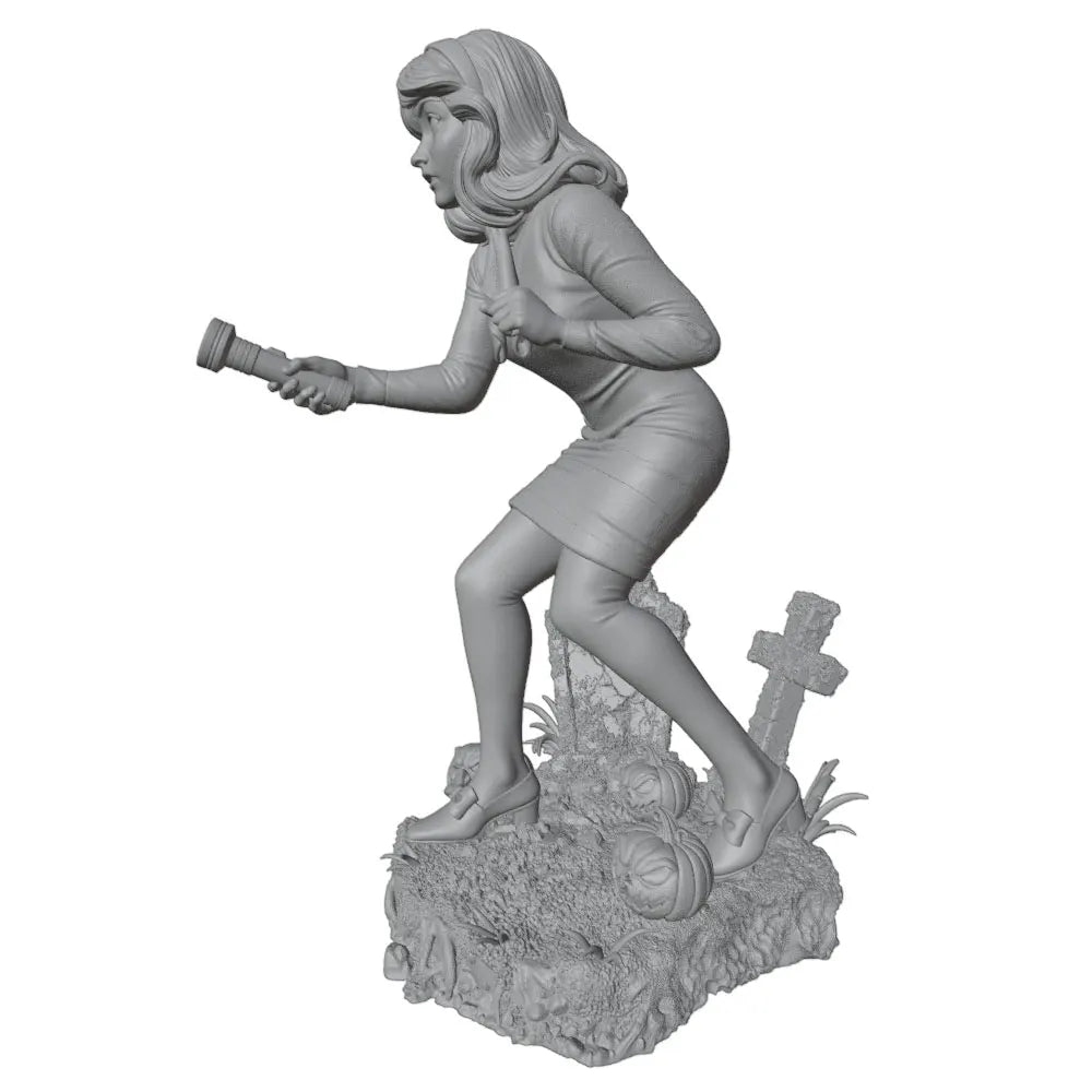 1/24 Halloween Pin-up, Resin Model Figure Kit, Unassembled and Unpainted