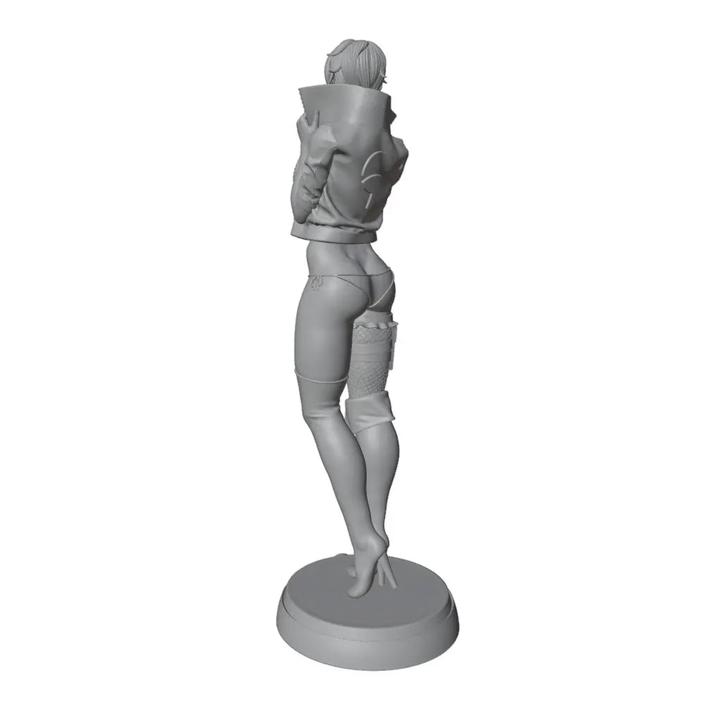 1/24 Sexy Girl with Glasses, Resin Model Figure Kit, Unassembled and Unpainted