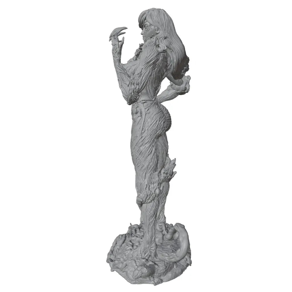 1/24 White-Haired Dragon Warrior, Resin Model Figure Kit, Fantasy Theme, Unassembled and Unpainted