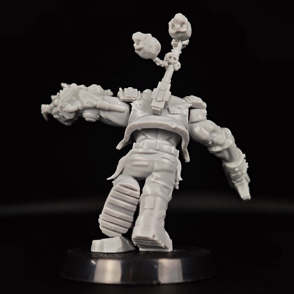 32mm Ork Infantry Squad, 4 Figures, Resin Model Figure Kit, Sci-Fi Theme, Unassembled and Unpainted