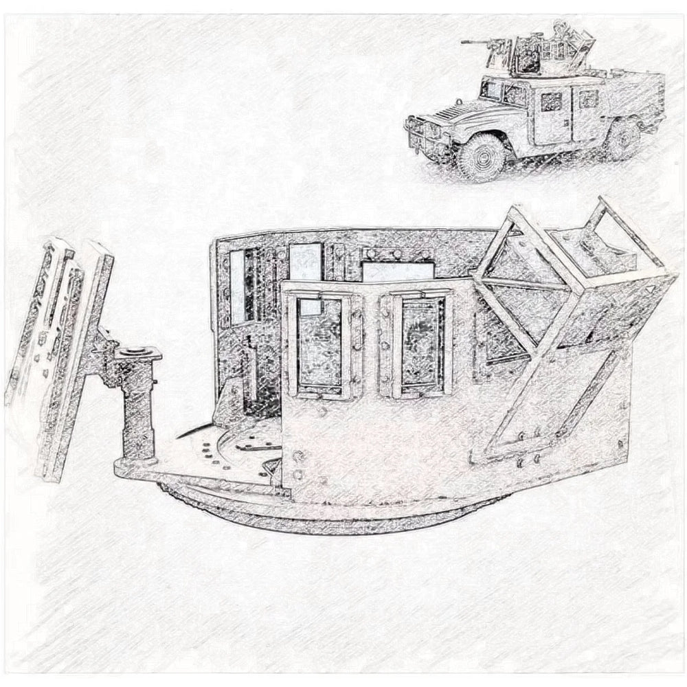 1/35 Modern US Navy SEAL GV-M Turret, Resin Model Vehicle Kit, Unassembled and Unpainted