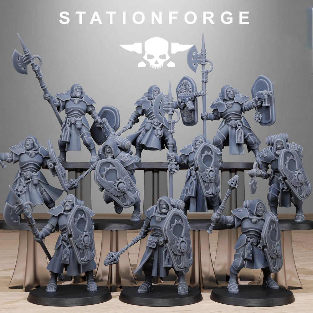 Vodalites Purifiers, 15 Figures, Resin Model Figure Kit, Fantasy Theme, Unassembled and Unpainted