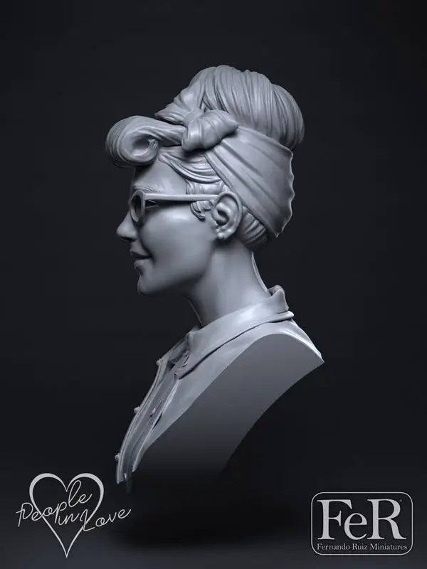 1/10 Contemporary Female Portraits, 4 Figures, Resin Model Bust Kit, Historical Theme, Unassembled and Unpainted
