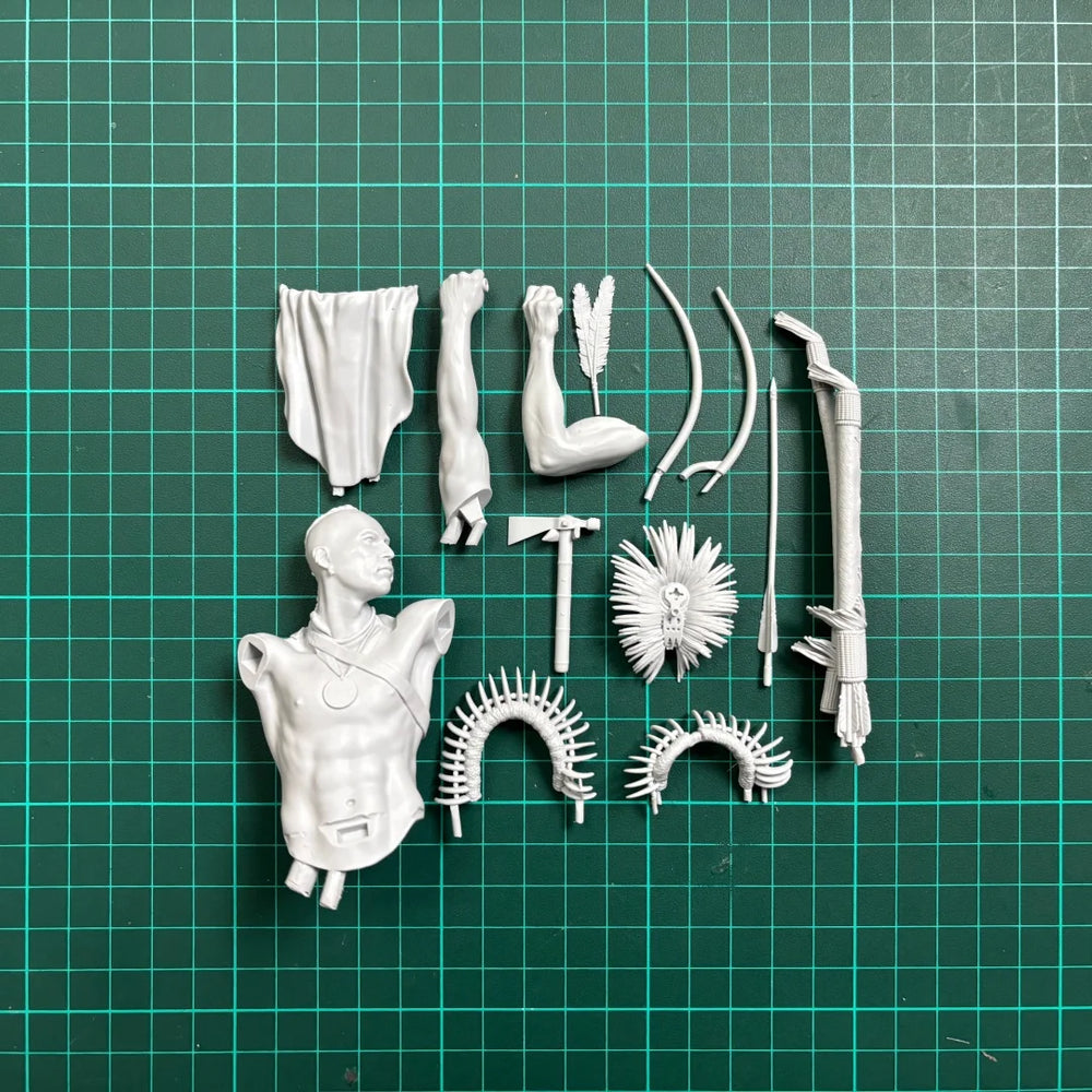 1/10 Pawnee Warrior, Resin Model Figure Kit, Historical Theme, Unassembled and Unpainted