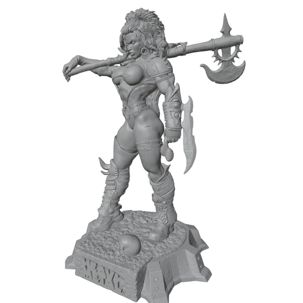 1/24 Dark Fantasy Barbarian, Resin Model Figure Kit, Fantasy Theme, Unassembled and Unpainted