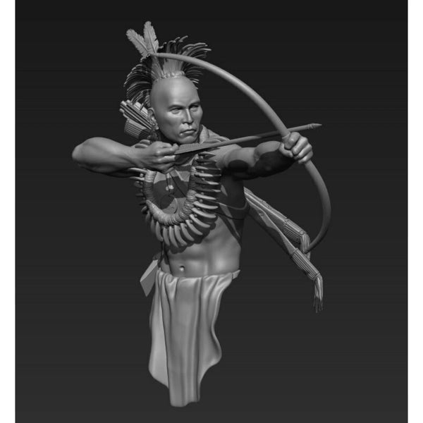 1/10 Pawnee Warrior, Resin Model Figure Kit, Historical Theme, Unassembled and Unpainted