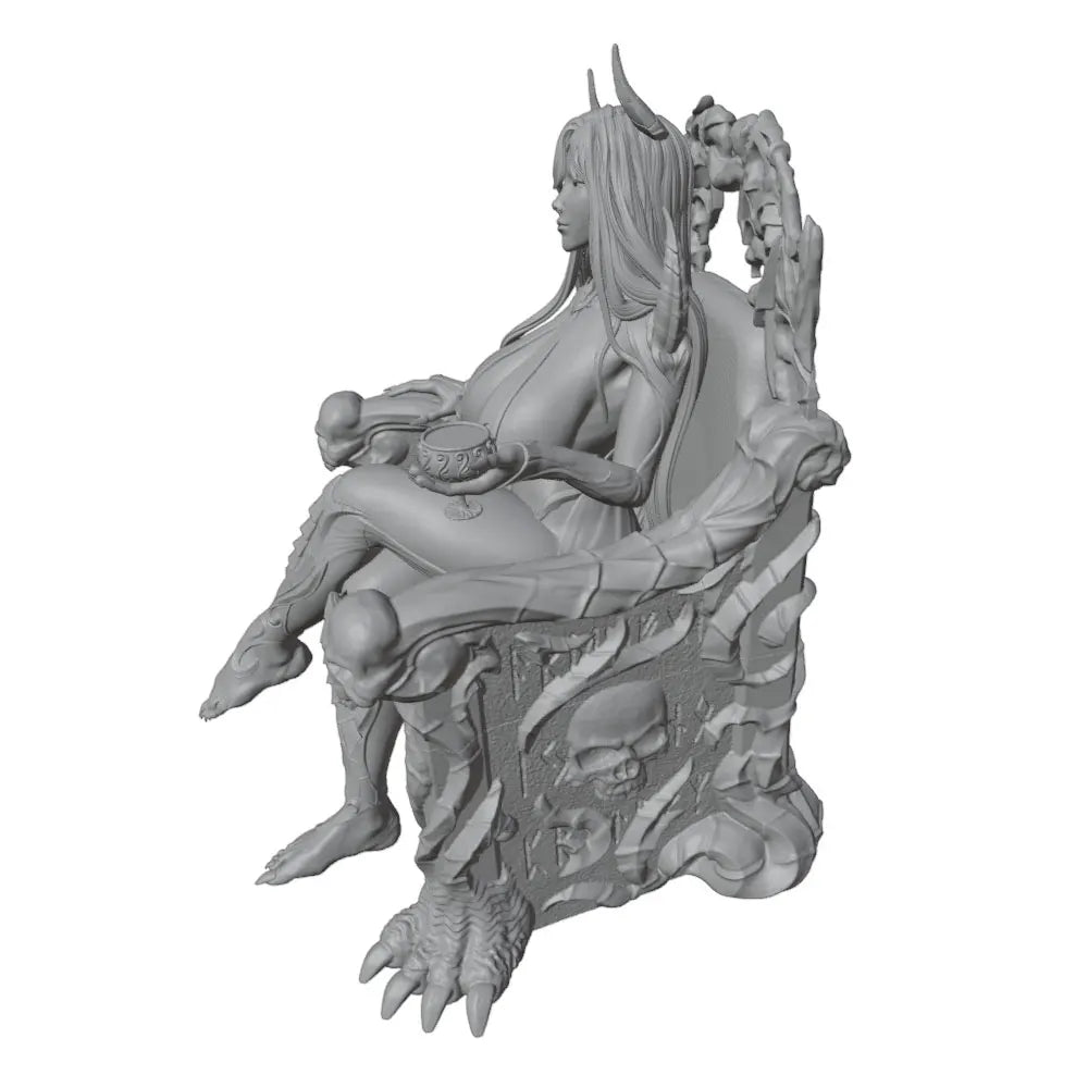 1/24 Dark Queen Demon, Resin Model Figure Kit, Fantasy Theme, Unassembled and Unpainted