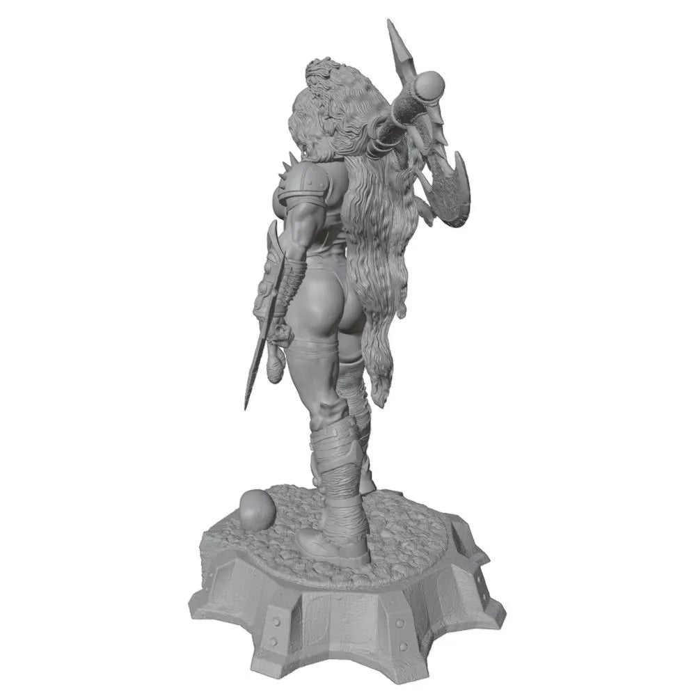 1/24 Dark Fantasy Barbarian, Resin Model Figure Kit, Fantasy Theme, Unassembled and Unpainted