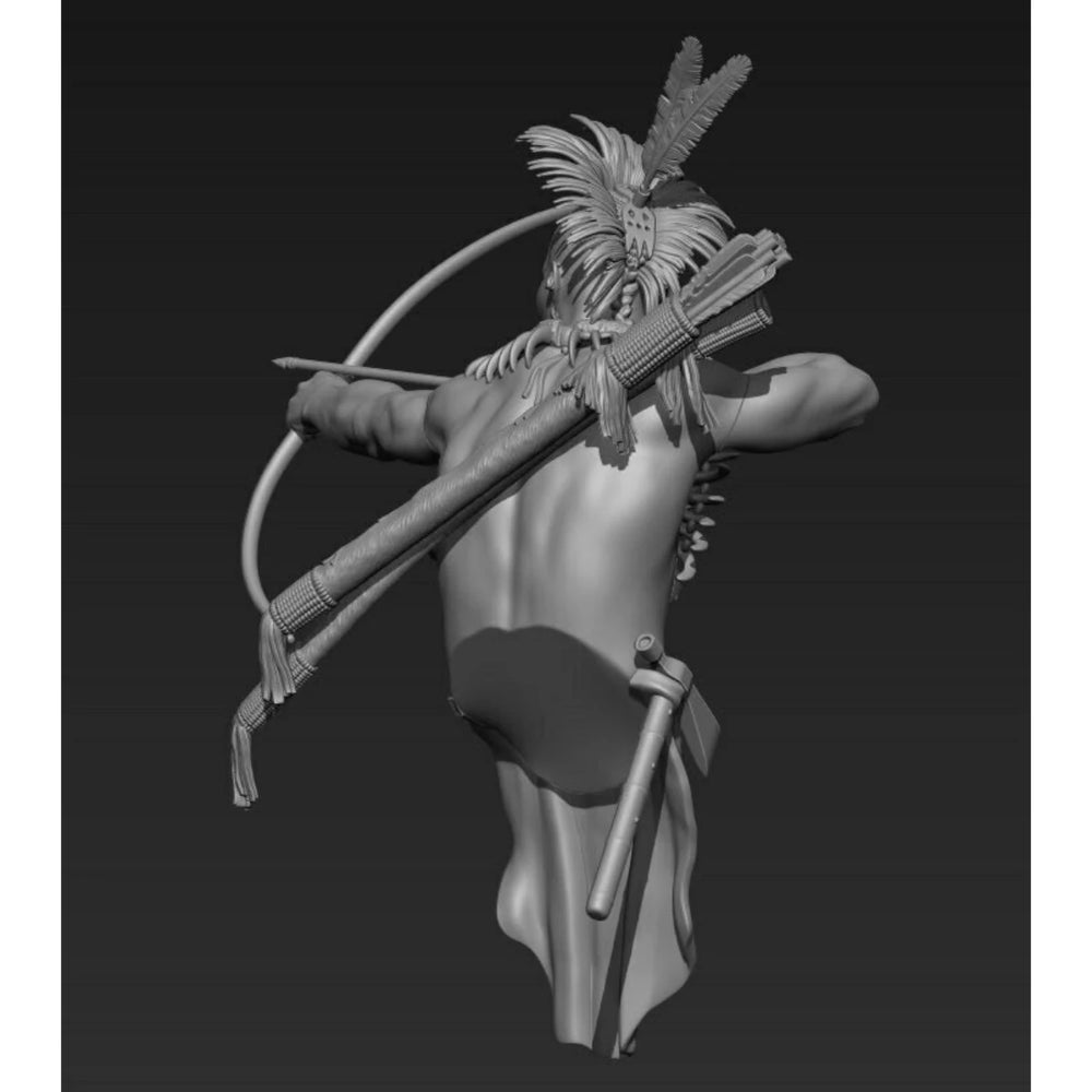 1/10 Pawnee Warrior, Resin Model Figure Kit, Historical Theme, Unassembled and Unpainted