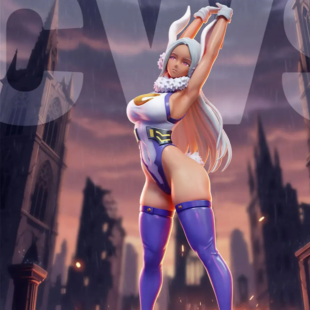 1/24 Female Warrior in Aggressive Stance, Resin Model Figure Kit, Anime Theme, Unassembled and Unpainted