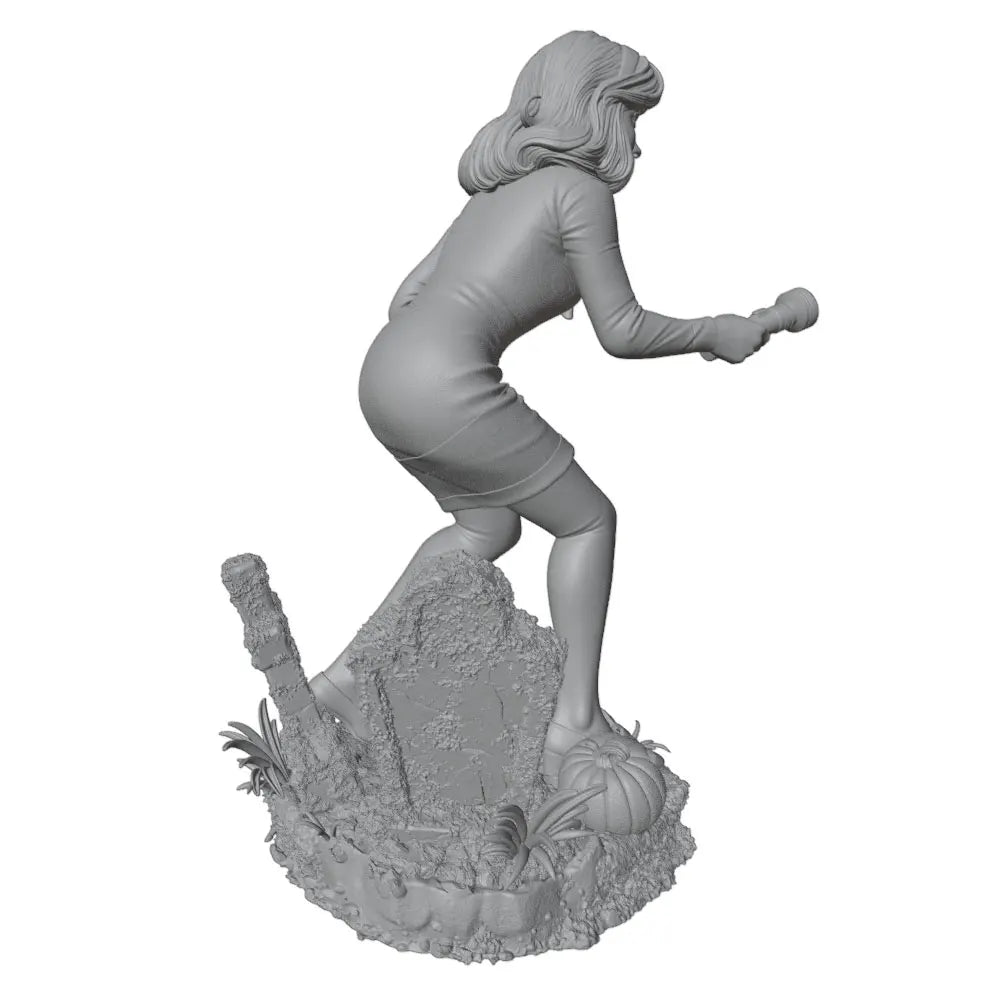 1/24 Halloween Pin-up, Resin Model Figure Kit, Unassembled and Unpainted