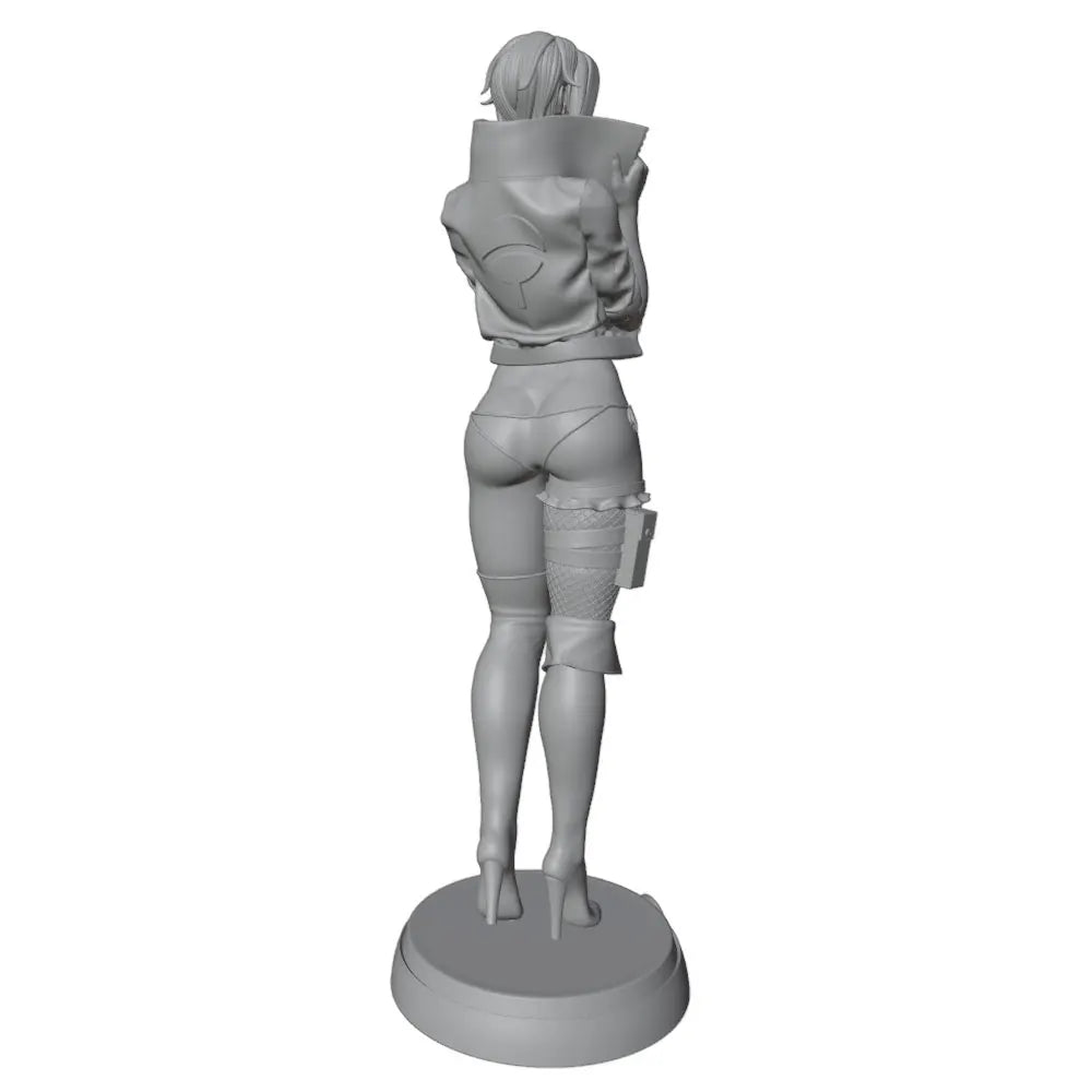 1/24 Sexy Girl with Glasses, Resin Model Figure Kit, Unassembled and Unpainted