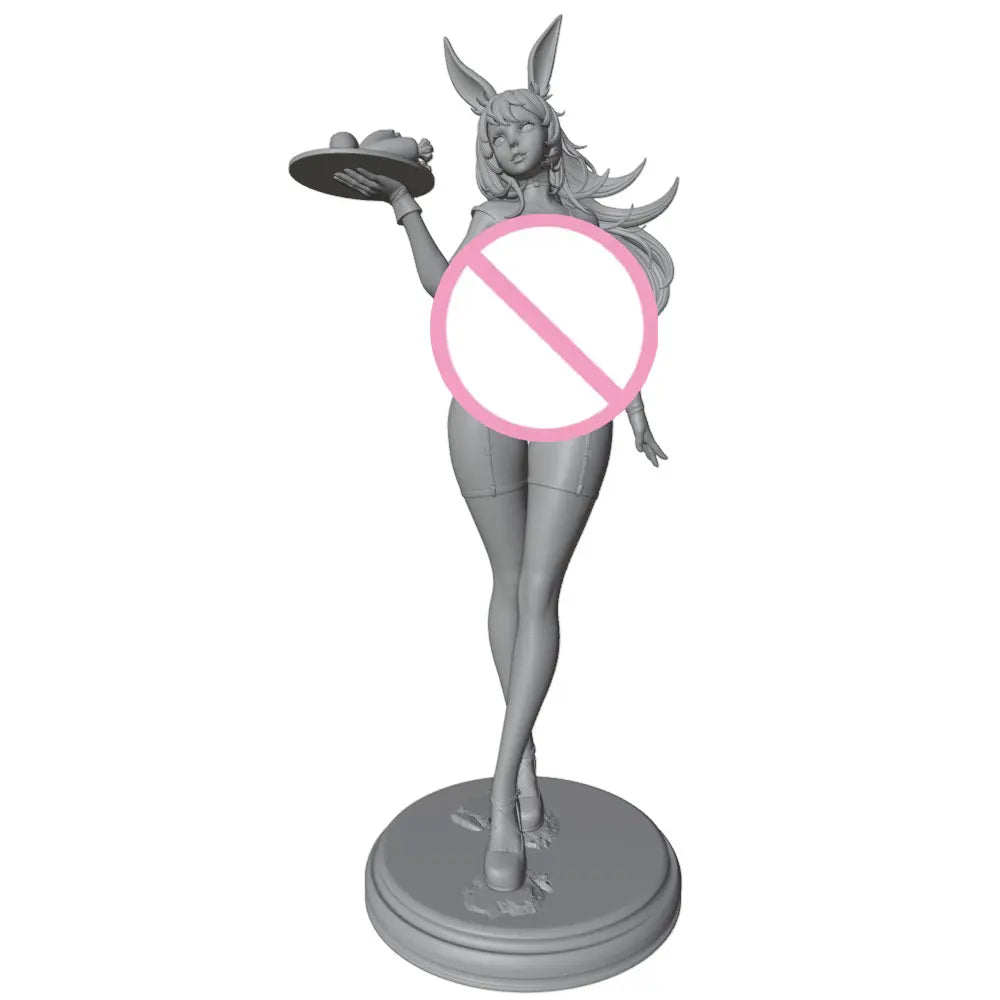 1/24 Bunny & Demon Girls, 2 Figures, Resin Model Figure Kit, Anime Theme, Unassembled and Unpainted