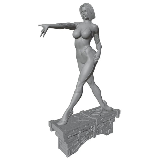 1/24 Modern Sci-Fi Female, Resin Model Figure Kit, Unassembled and Unpainted
