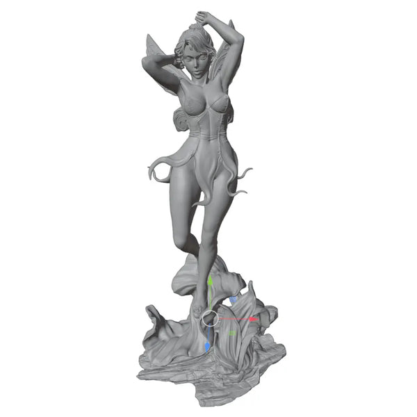 1/24 Female Character with Wings, Resin Model Figure Kit, Anime Theme, Unassembled and Unpainted
