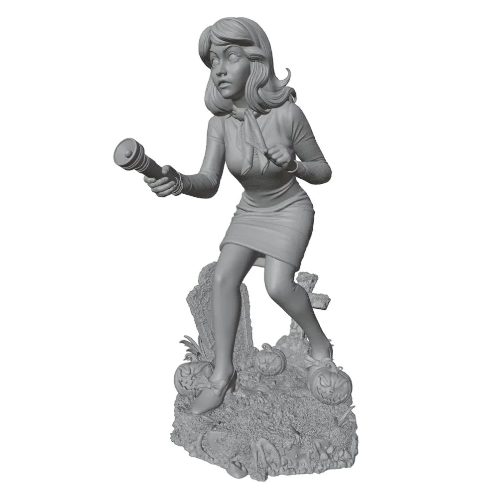 1/24 Halloween Pin-up, Resin Model Figure Kit, Unassembled and Unpainted