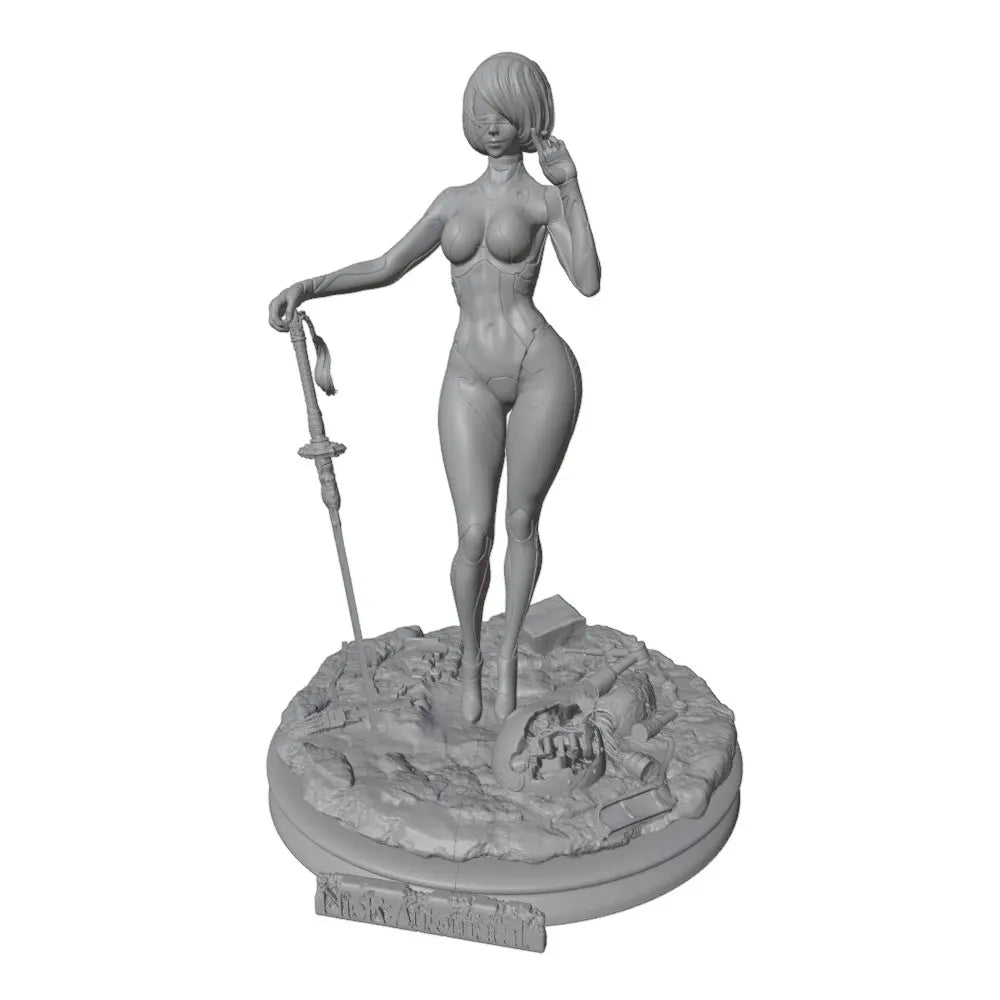 1/24 Warrior with Sword, Resin Model Figure Kit, Fantasy Theme, Unassembled and Unpainted