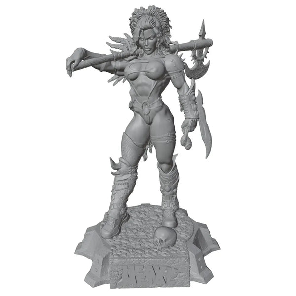 1/24 Dark Fantasy Barbarian, Resin Model Figure Kit, Fantasy Theme, Unassembled and Unpainted