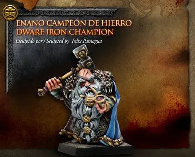 Dwarf Champion Warrior, Resin Model Figure Kit, Fantasy Theme, Unassembled and Unpainted