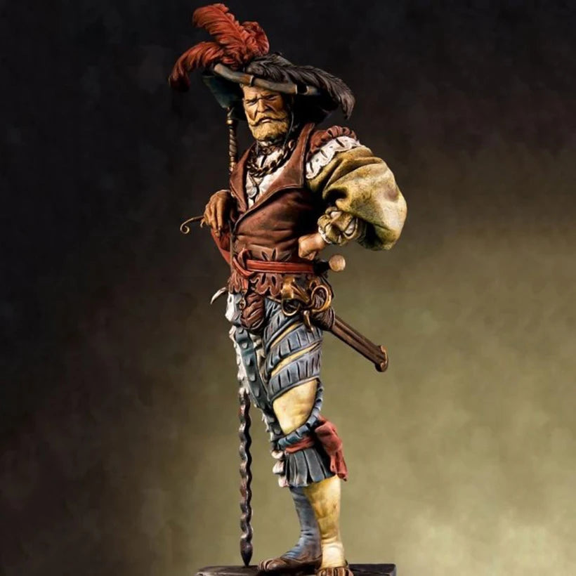 1/18 Napoleonic European Officer, Resin Model Figure Kit, Unassembled and Unpainted