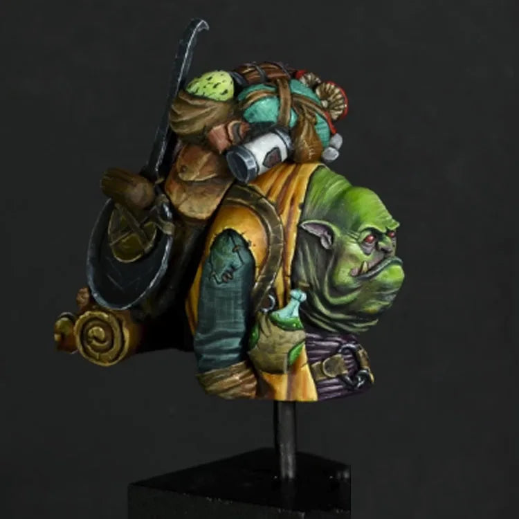 1/12 Mechanical Goblin, Resin Model Bust Kit, Fantasy Theme, Unassembled and Unpainted