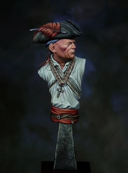 1/12 Colonial Revolutionary, Resin Model Bust Kit, Historical Theme, Unassembled and Unpainted