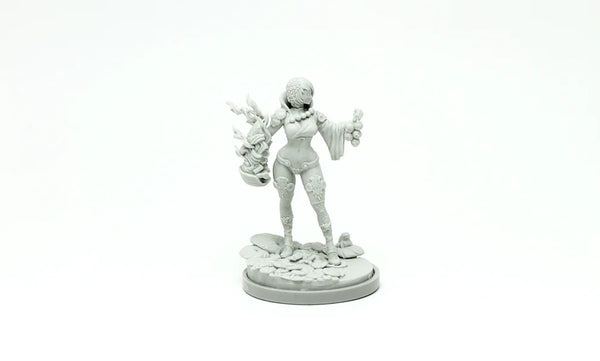30mm Winged Monk, Resin Model Figure Kit, Fantasy Theme, Unassembled and Unpainted