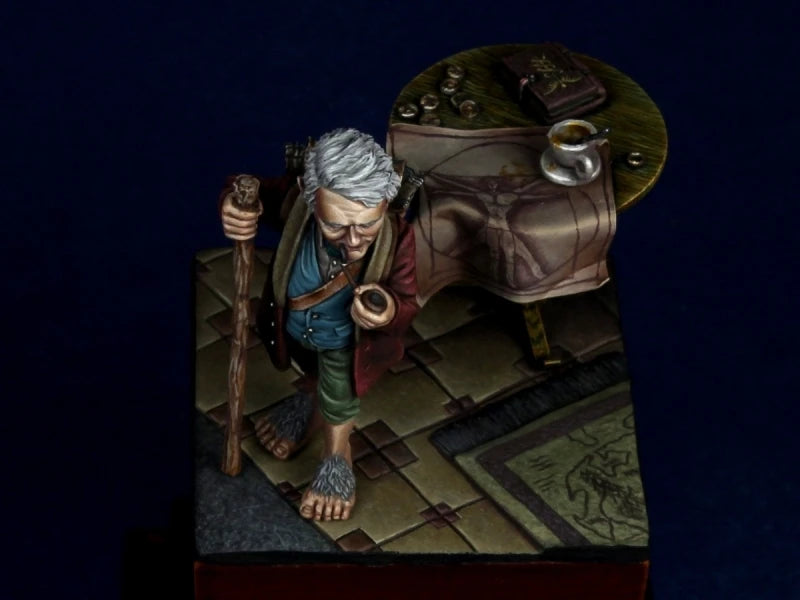 1/32 Wizard Adventurer, Resin Model Figure Kit, Fantasy Theme, Unassembled and Unpainted