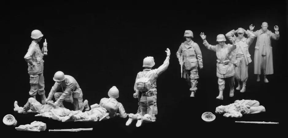 1/35 Modern Soldiers in Tactical Combat, 16 Figures, Resin Model Figure Kit, Unassembled and Unpainted