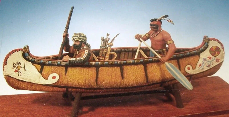 1/32 Medieval Viking Longship, 3 Figures, Resin Model Ship Kit, Unassembled and Unpainted