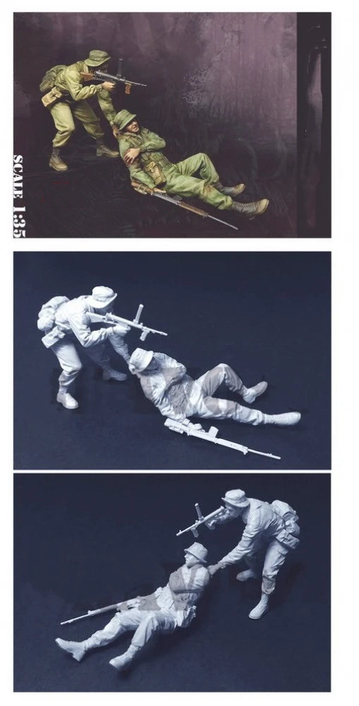 1/35 Flying Nymphs, 2 Figures, Resin Model Figure Kit, Fantasy Theme, Unassembled and Unpainted