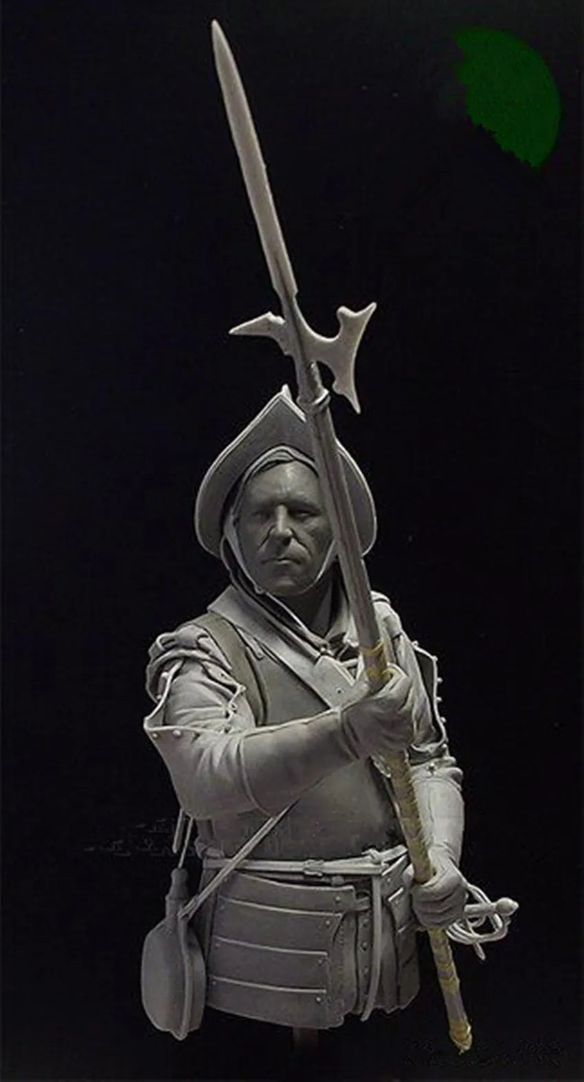 1/9 Medieval Female Warrior, Resin Model Bust Kit, Unassembled and Unpainted