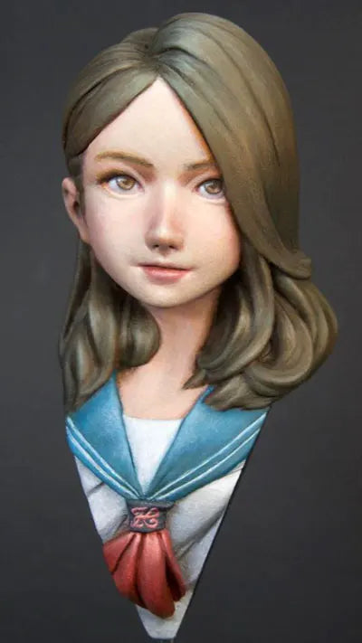 70mm Sailor Character, Resin Model Bust Kit, Anime Theme, Unassembled and Unpainted